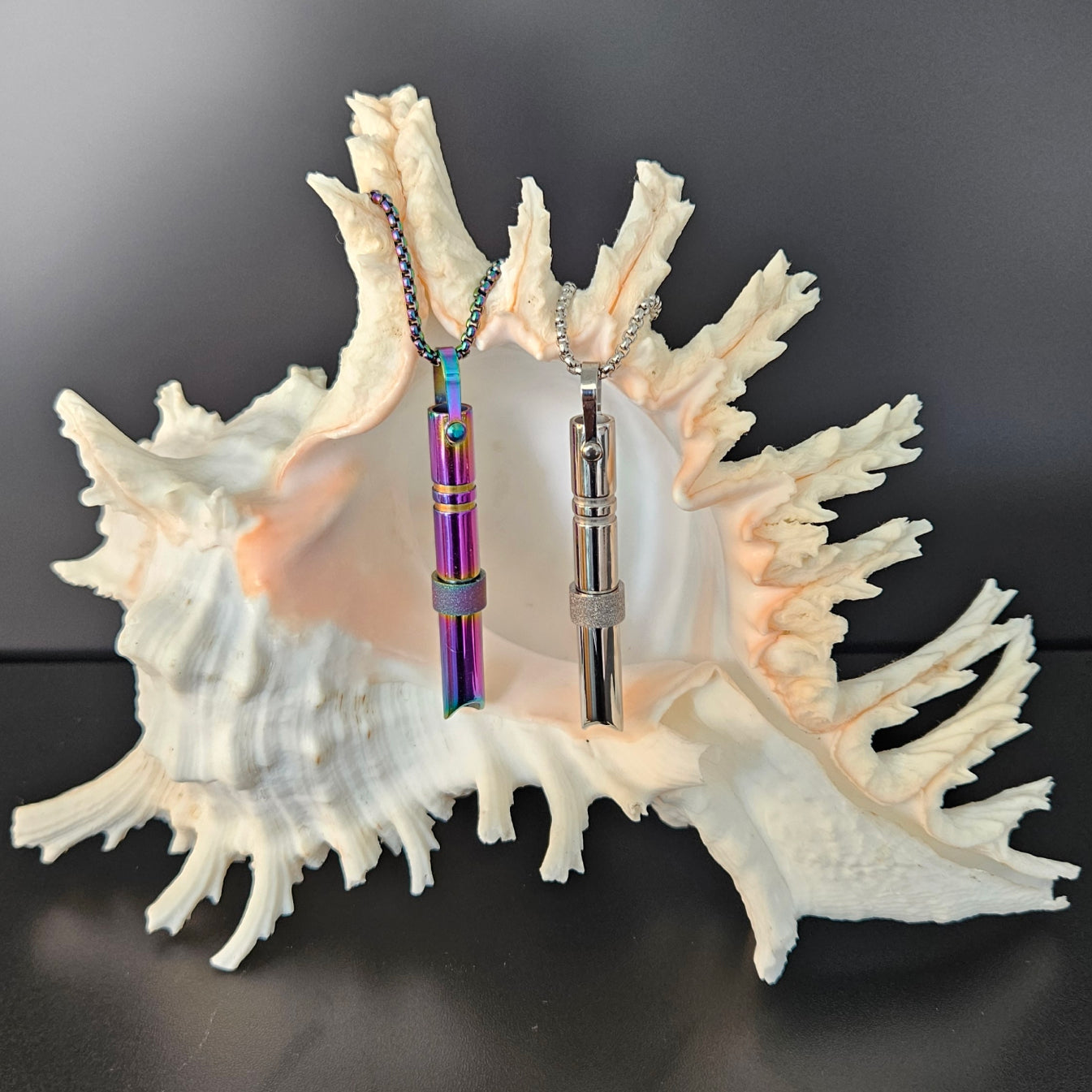 The MyBreathArt Whisper Amulet.