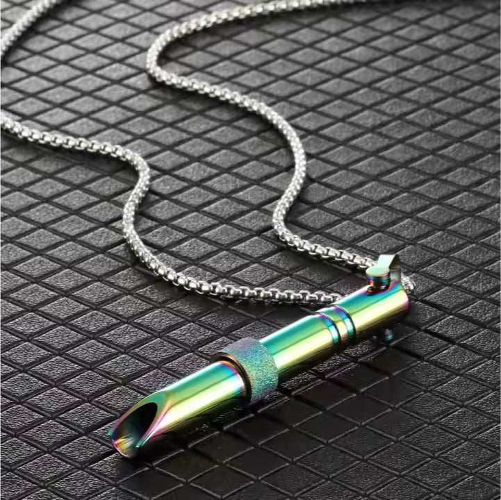The MyBreathArt Whisper Amulet.